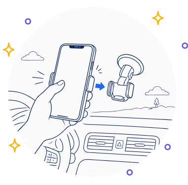 STEP 01 スマホを設置
